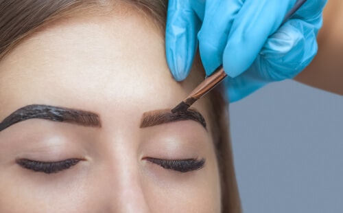 Example of Henna Brow application
